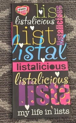 My Life in Lists: A Journal to Record Loves Planet Me Book - Free Shipping