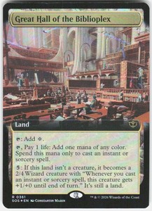 Great Hall of the Biblioplex (Extended Art) #361/444 Foil - Secrets of Strixhaven