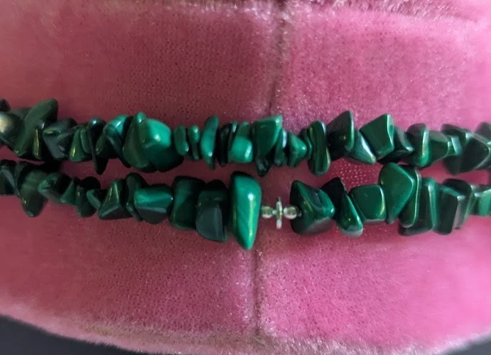 Collar de malaquita genuina Mine Finds By Jay King 60" Foto 3 de 4