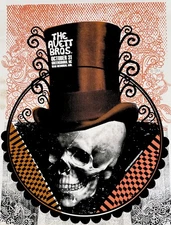 Avett Brothers Serigraph Print Halloween Greensboro NC War Memorial Auditorium