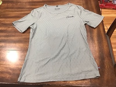Cavallo Women's Gray/green Short Sleeve Shirt Size small