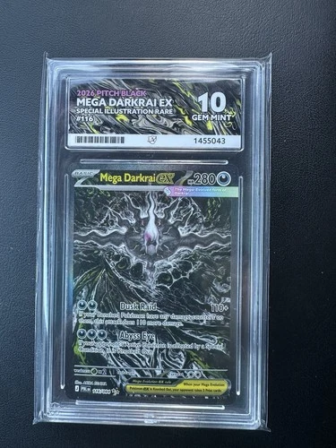 Pokémon TCG Mega Darkrai Pitch black ace 10 Perfect Subgrades