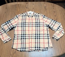 Burberry Mens Long Sleeve Button Down Shirt XXL AuthenticPre-owned Gently Loved