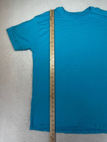 NWT Galaxy By Harvic Mens T-Shirt Turquoise Short Sleeve CrewNeck Size XL - Picture 9 of 11