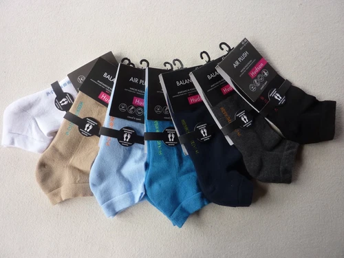 HUDSON Men's AIR PLUSH Sports Socks BALANCE Left Right Anatomical Sneaker