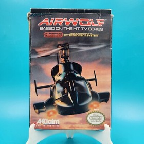 Videojuego Airwolf Nintendo NES completo en caja