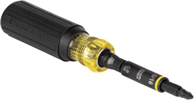 32500HD KNECT Multi-Bit Screwdriver / Nut Driver, Impact Rated 11-in-1 Tool with