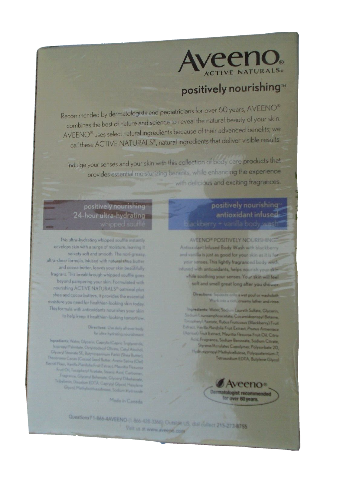 Aveeno Active Naturals Positively Nourishing Whipped Souffle /Body Wash