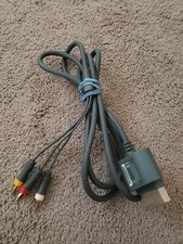 OEM Genuine Original Microsoft X810973-001 Xbox 360 AV Composite Cable Cleaned