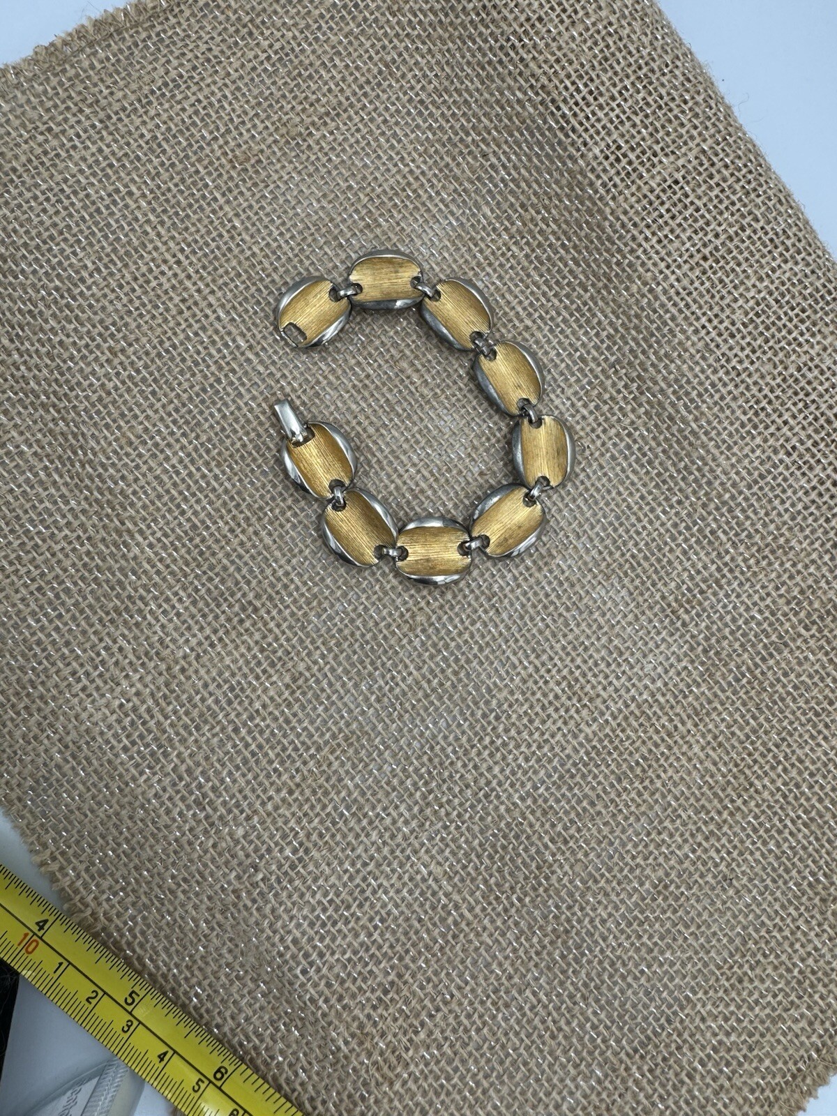 Abstract Bracelet Vintage signed KRAMER Gold And … - image 5