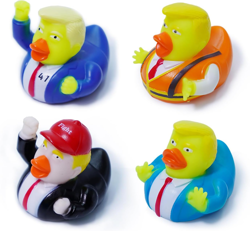 4PCS Donald Trump Rubber Ducks for Jeeps - Funny Trump Gifts, Collectible Trump