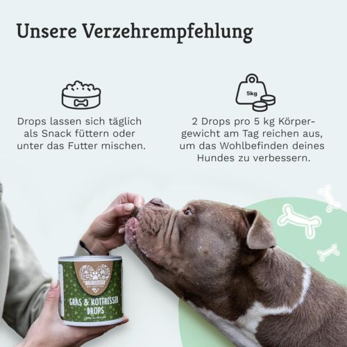 Gras- & Kotfressen Drops Für Hunde Bei Fressen Von Gras Beruhigt Den Magen Darm - Bild 6 von 9
