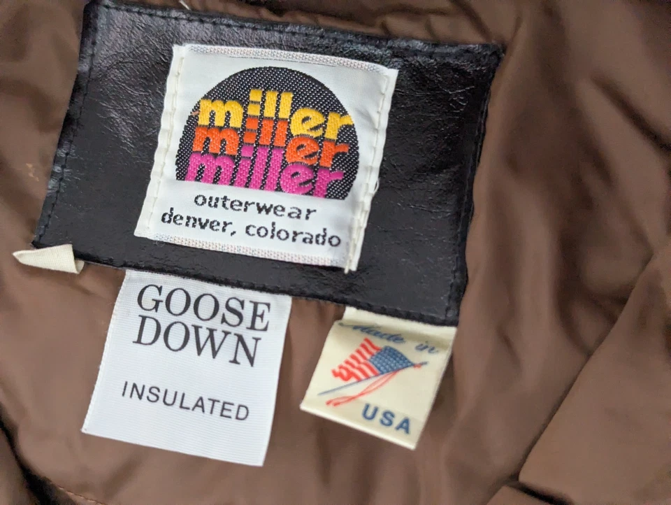 Chaqueta de Campo Larga Aislada ABAJO MILLER De Colección, Hombres M, Tareas de Granero Cuello de Piel Sintética Foto 3 de 4