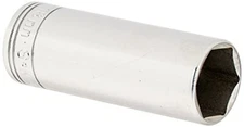SK Tools 8418 3/8 in. Drive 6-Point Metric Extra Deep Chrome Socket - 18 mm
