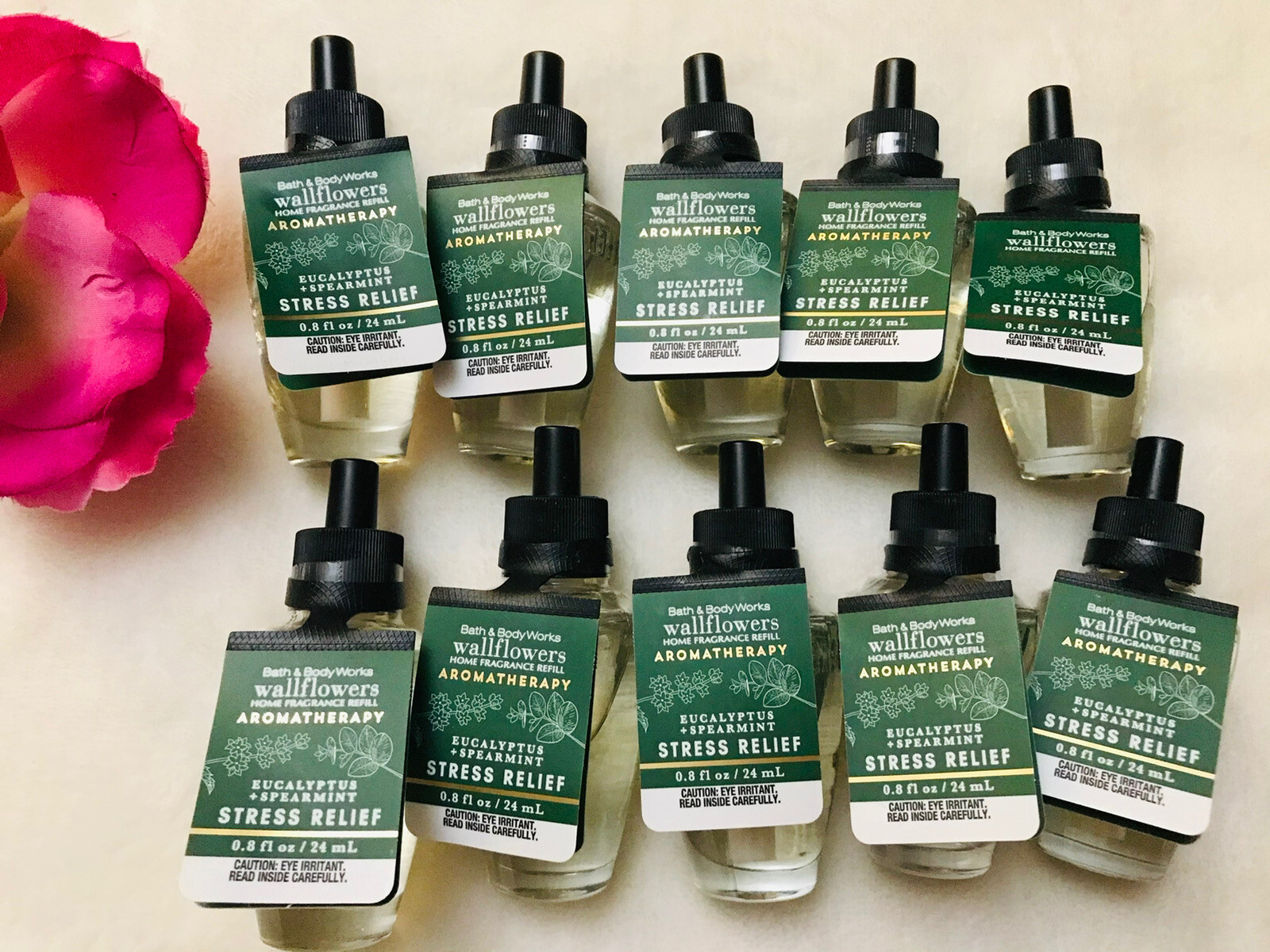 10 Bath Body Works Wallflowers Eucalyptus Spearmint Stress Relief
