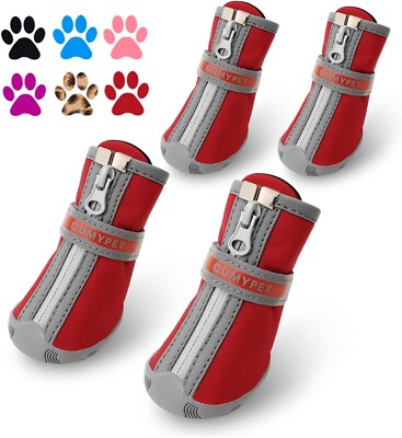 QUMY Dog Shoes for Small Dog, Puppy Dog Boots Paw Protectors for
