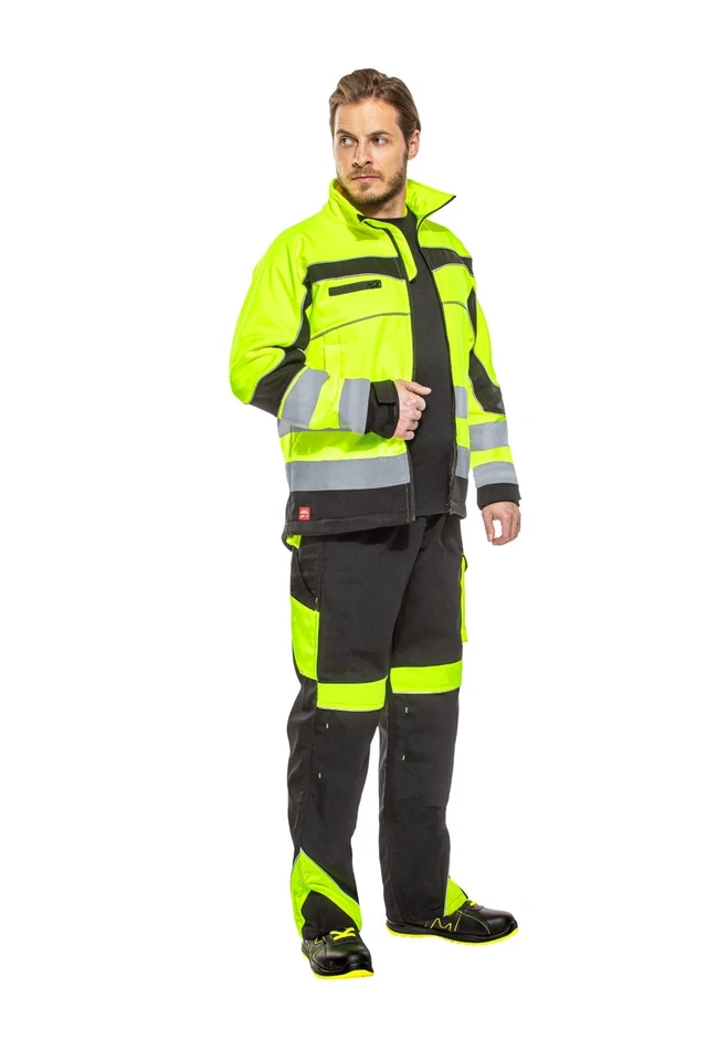 Softshelljacke Softshell Arbeitsjacke Jacke Berufsjacke Gelb Neon Gr. M - XXXL - Bild 3 von 3