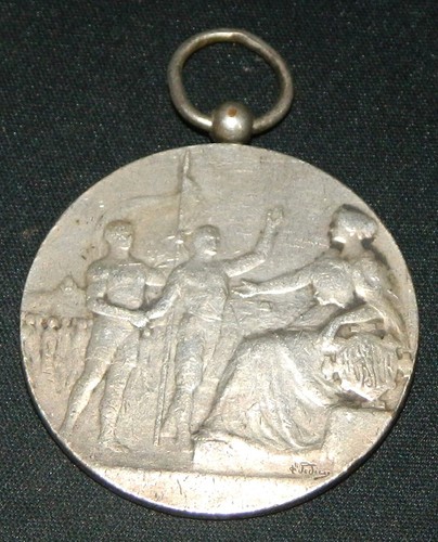 Broche Ancienne En Bronze Fin XIXe - Début 1900 - Bijou Vintage - Occasion