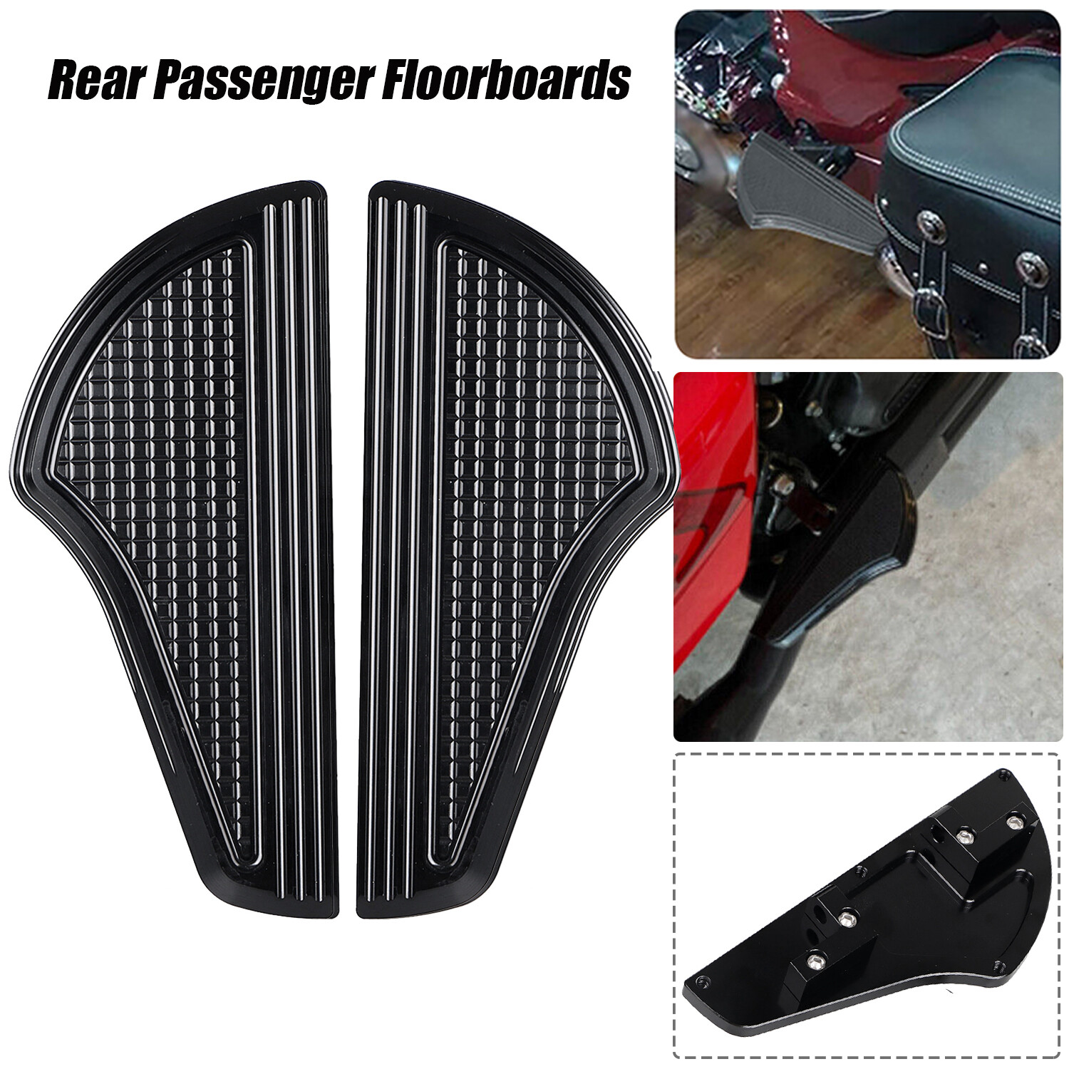 Rear Passenger Floorboards For Harley Electra Glide Ultra Classic