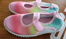 Children's Place Girls Water Shoes 5/6 9/10 13/1 Pink RAINBOW Pool Beach 27119