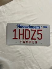 LICENSE PLATE    MASS CAMPER  1HDZ5