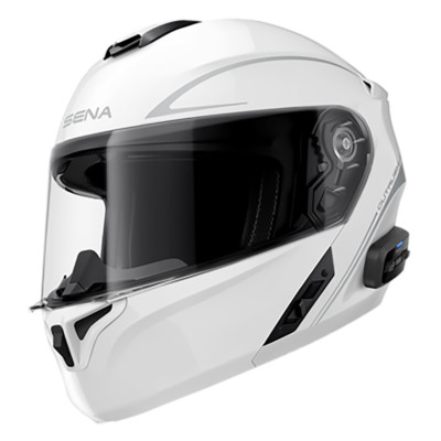 Sena Outrush R Modular Smart Bluetooth Helmet - Glossy White - CHOOSE SIZE