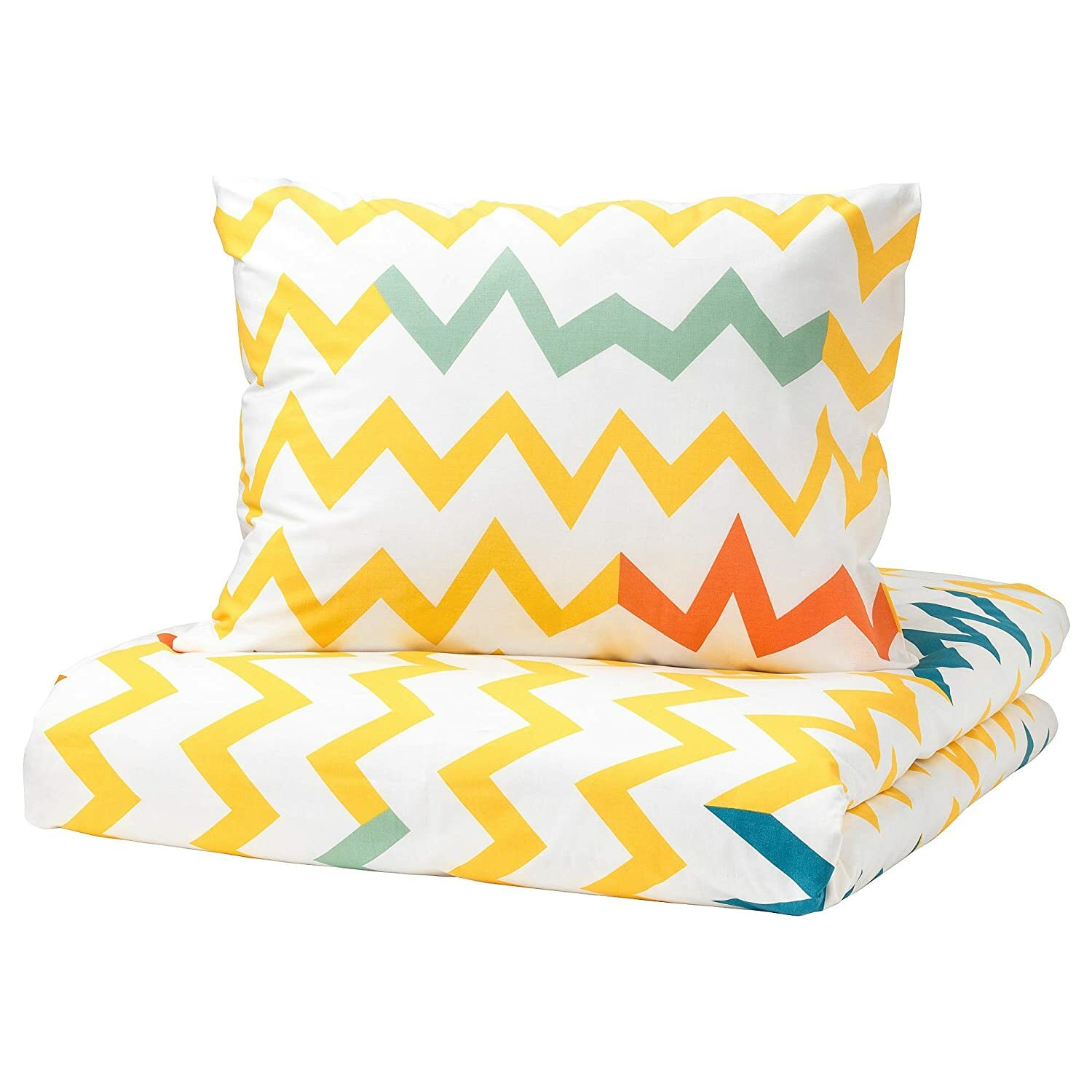 STILLSAMT Twin Duvet cover and pillowcase, multi-color, 100% cotton, *NEW*