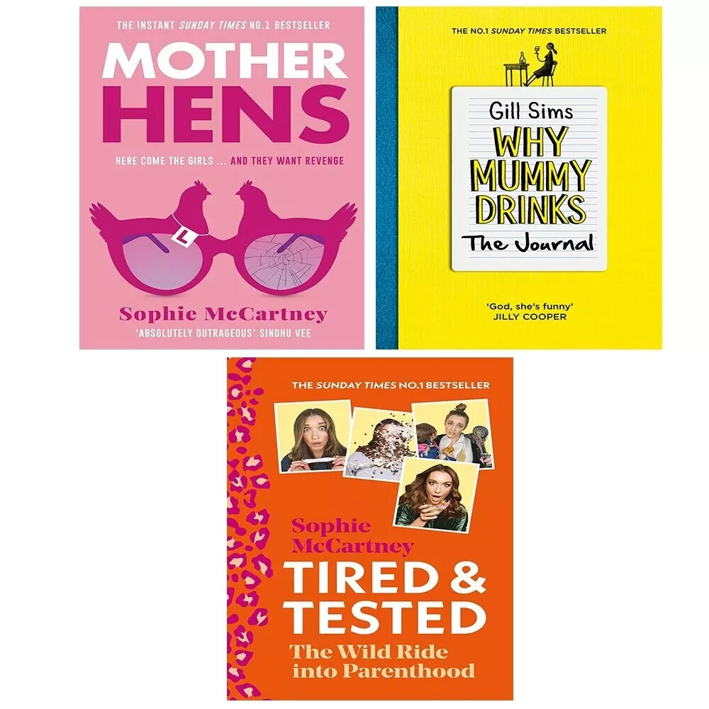 Gill Sims, Sophie Mccartney Unisex Mother Hens, Tired And Tested & Why Mummy Drinks The Journal 3 Books Collection Set - Image 3