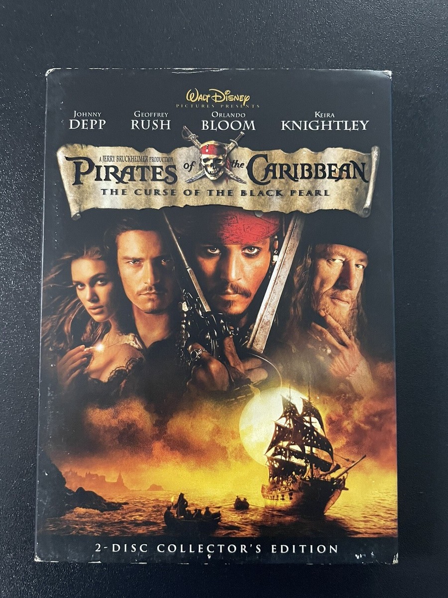 Pirates of the Caribbean: The Curse of the Black Pearl (DVD, 2003