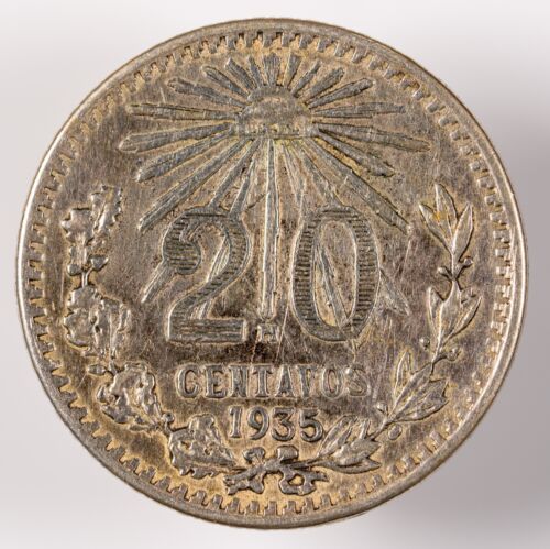 Mexico - 20 Centavos - 1935 - Silver .720