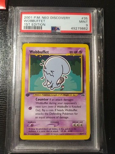 Wobbuffet (1st Edition) graded PSA 9 for sale on eBay