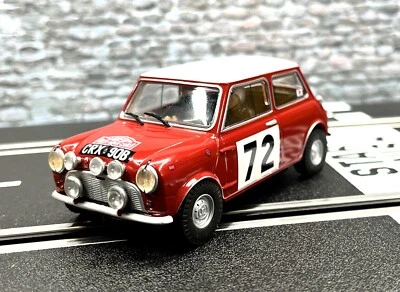SCALEXTRIC - SUPERSLOT 1/32 Mini Cooper S Rally Morley Donald Jude #72 Digital 132+Licht+ Ready To Race
