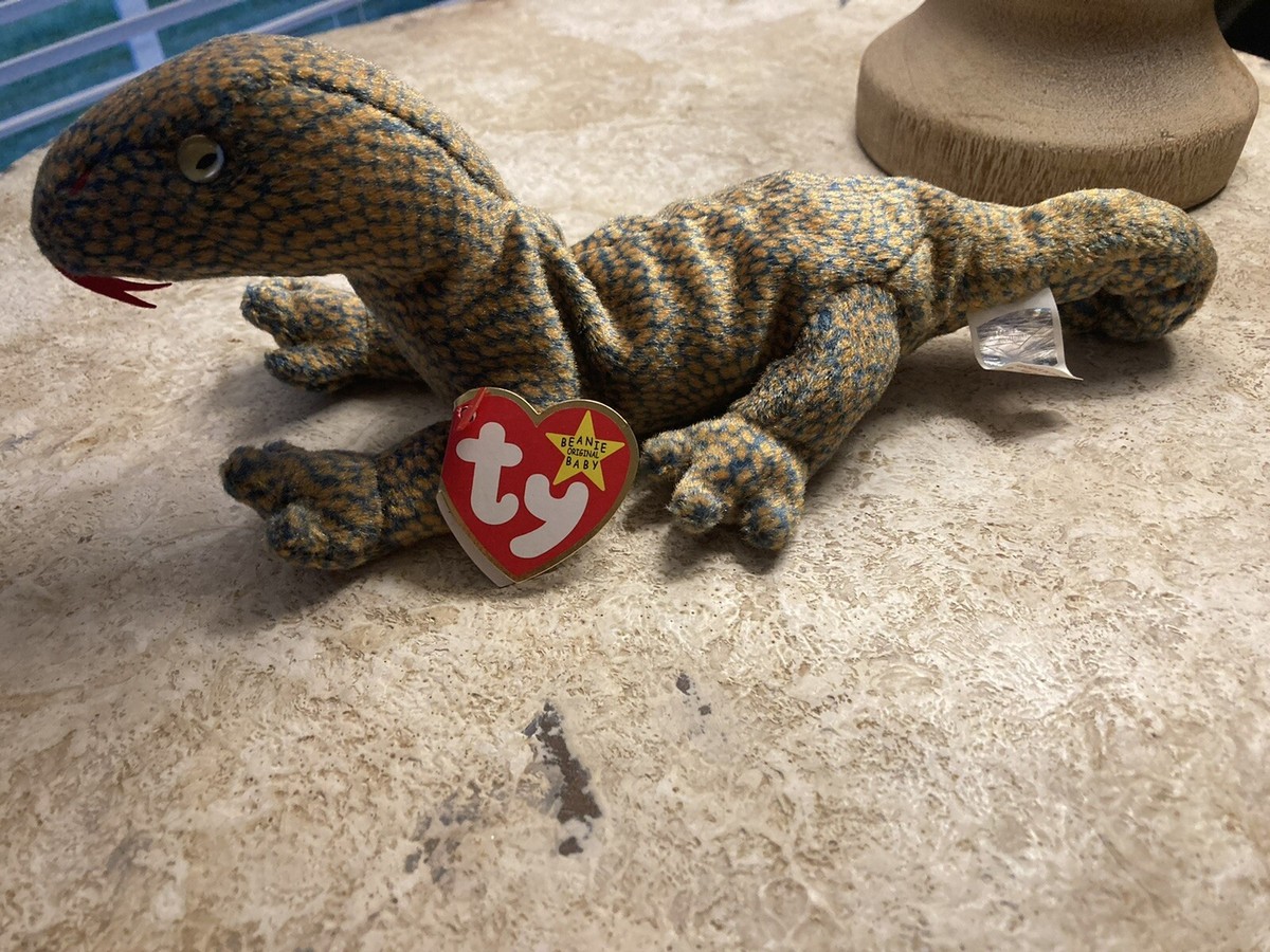 Ty Beanie Babies “Scaly the lizard” 1999 Rare w/ Tag Errors MWMT