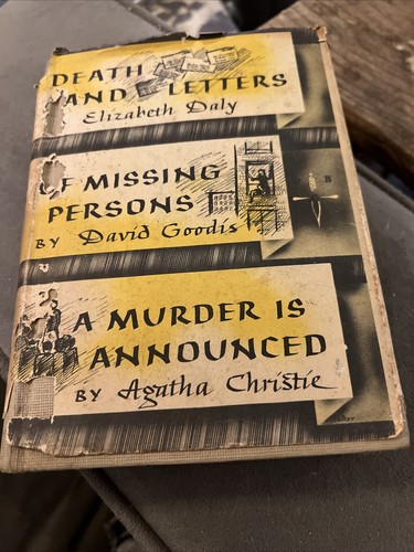Death and Letters/Of Missing Persons/Murder Announced Detective Book Club1950/HC