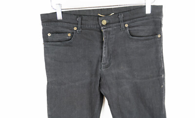 SAINT LAURENT PARIS D02 ウォッシュドブラックスキニー SAINT LAURENT PARIS D02 SK LW Skinny Black Jeans Washed Men's 29