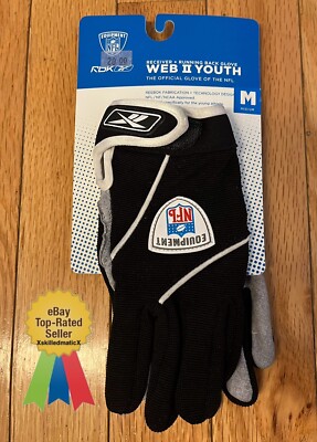 Reebok Web II NFL Football Gloves Youth Meduim 