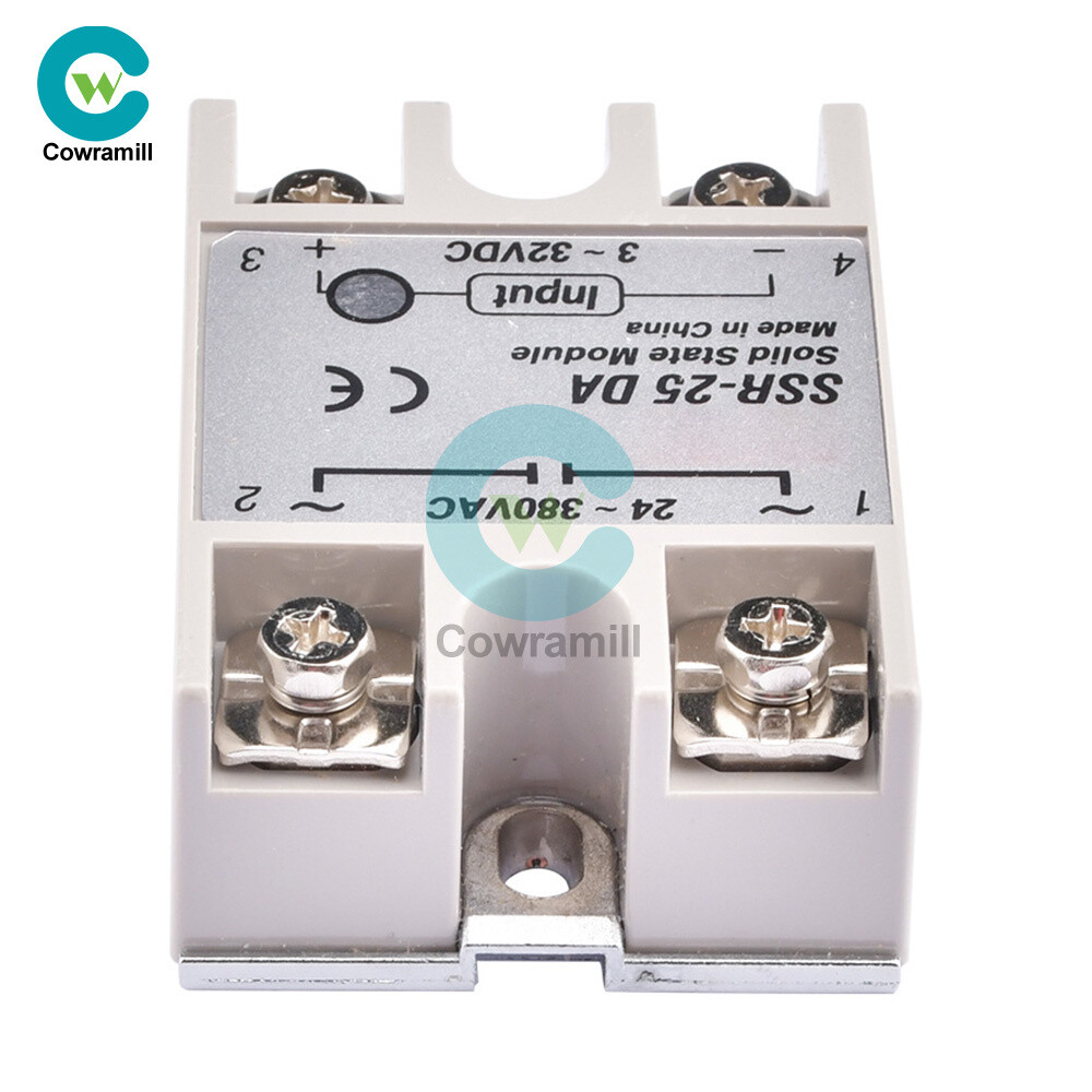 URB Relais Statique 40A Relais Statique Monophasé DC-AC SSr 40DA 40A Entrée 3-32V DC Sortie 24