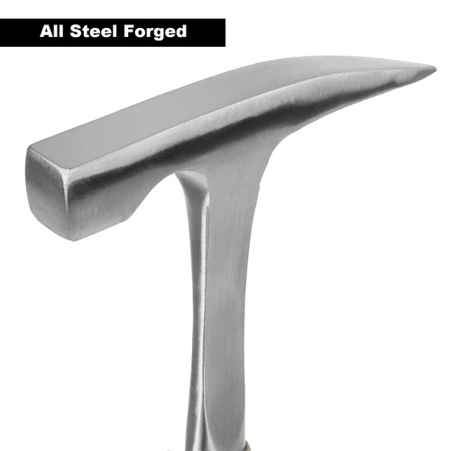 2 Pack Rock Pick Hammer with Non-Skid Handle, 12.8" All Steel Geologist Hammer - Picture 3 of 8