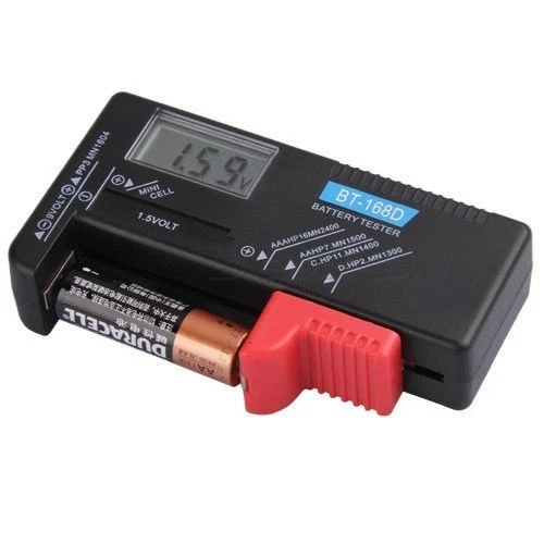 Universal Digital LCD Battery Checker Volt Tester Cell AA AAA C D 9V Button - Image 3 of 4