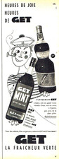 publicité Advertising 1023 1958   Get Mint  pippermint 27° fraicheur verte joie