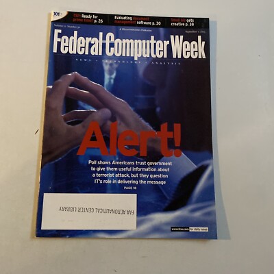 2003 September 1 Federal Computer Week Magazine, Americans Trust  (CP241)