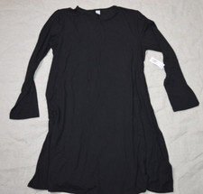 OLD NAVY sz. L Black Jack Dress with Long Sleeves NWT 2019