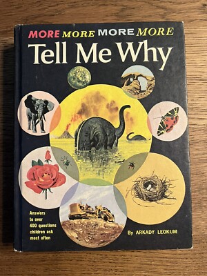Vintage More, More, More,  Tell Me Why Arkady Leokum, 1982 Printing Hard Cover