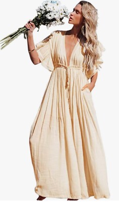 oversized beach dress ANRABESS Women's Summer Casual Long Maxi Beach Vacation Dresses Sleeveless Square Neck Flowy Tiered Sun Dress with Pockets Black Small at Amazon Women's Clothing store