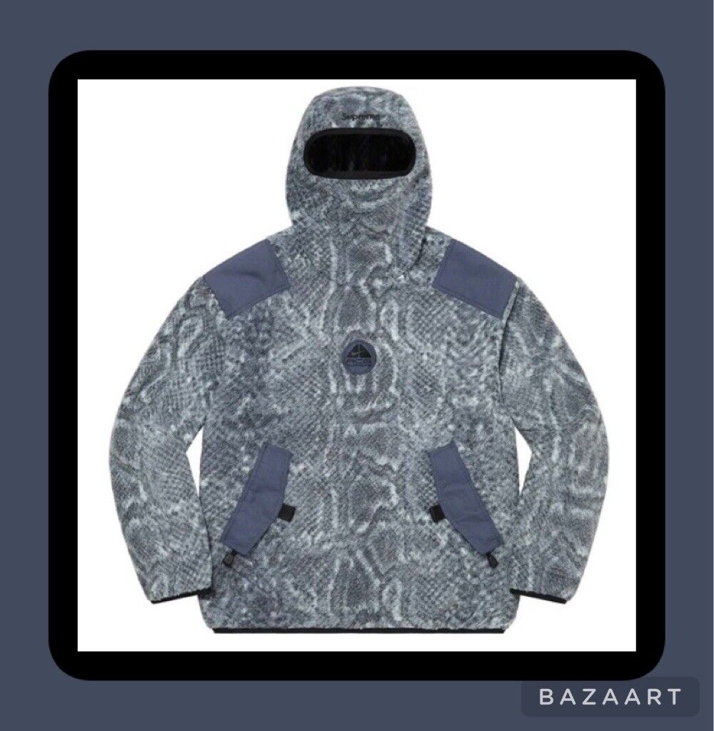 Supreme®/Nike® ACG Fleece Pullover Mint Snakeskin IN HAND - Size Medium ✅✅✅