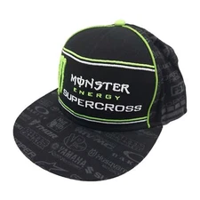 Monster Energy Supercross Strapback Hat  Motorcycle Racing All Over Print Cap