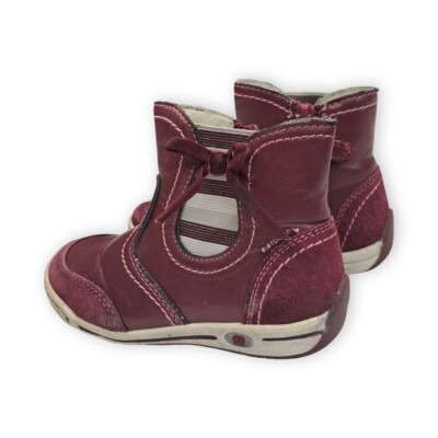 Elefanten Red Ankle Boots Girl US Size 9.5 EU Size 23, Bow