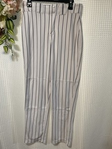 Epic Sports Baseball Pants Adult Medium White Pinstripe Full Length Practice