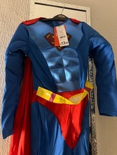 Superman Fancy Dress Costume Age 9-10