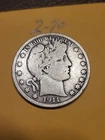 1911  Barber Half Dollar VG  Lot2-70